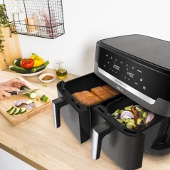 Tefal Easy Fry Dual XXL EY942HE0 - Powerful 2020W Air Fryer for Healthy & Crispy Cooking!
